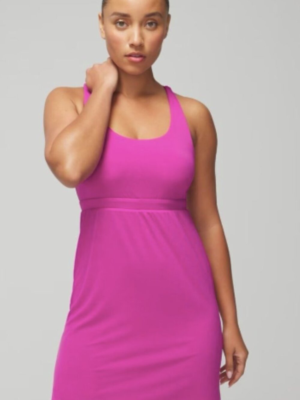 Soma 24/7 Strappy Back Sport Dress NWT XL Wild Berry